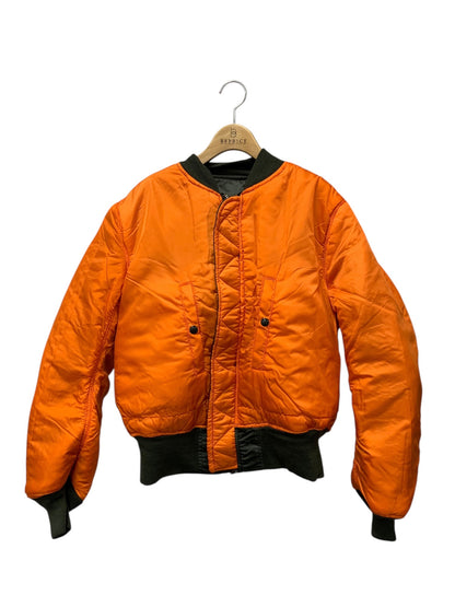 アルファインダストリーズ ブルゾン M カーキグリーン リバーシブル ロゴ刺繡(レッド) ITX7OA6Q1NQM