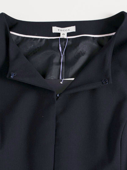 トッカ JKTOYS0100 ジャケット 00 ネイビー ノーカラー IT26UI8548CG