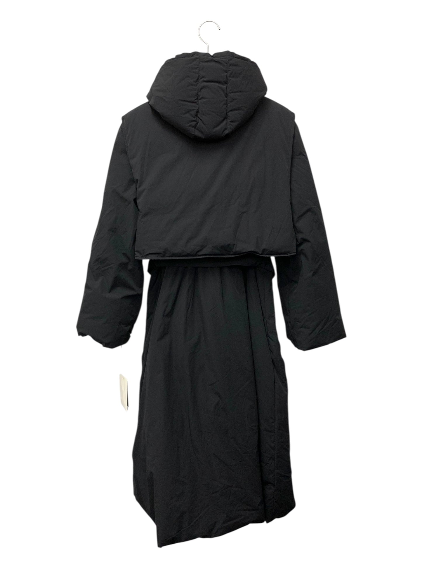 エムズグレイシー 319608 ダウンコート 40 ブラック ロゴ ワッペン ITN75FVL539Q