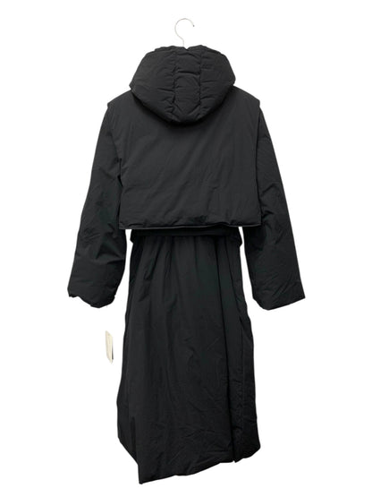 エムズグレイシー 319608 ダウンコート 40 ブラック ロゴ ワッペン ITN75FVL539Q