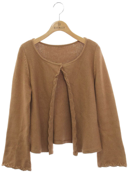 フォクシーニューヨーク ペタルウィングカーディガン 30163 カーディガン 40 ブラウン ITNS52FDWTTS