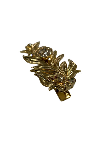 コンプレックスビズ バレッタ ゴールド フェザー ラインストーン ITYIGZ92T6Q8