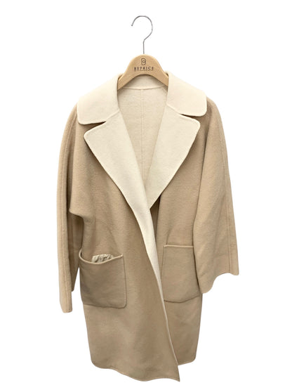 ウィークエンドマックスマーラ 501603196 チェスターコート 38 ブラウン ウール リバーシブル ITXHCZLWHN7Q