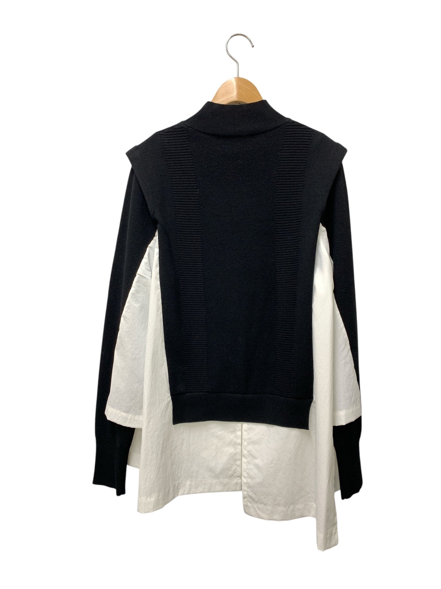 アンスリード Pocket shirt docking knit 522412600201-01 F ブラック 24aw IT6W0008ESR0