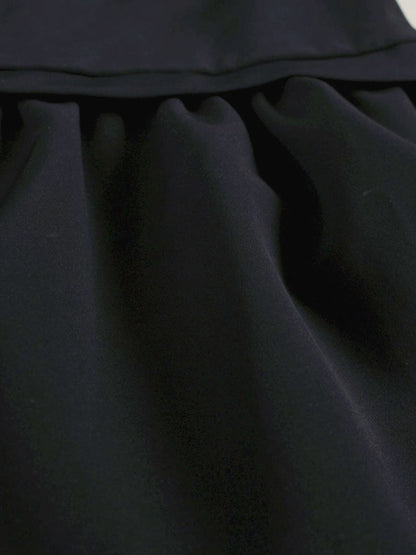 フォクシーニューヨーク 38959 ワンピース 40 ネイビー ギャザー IT6KEIWDP5MI