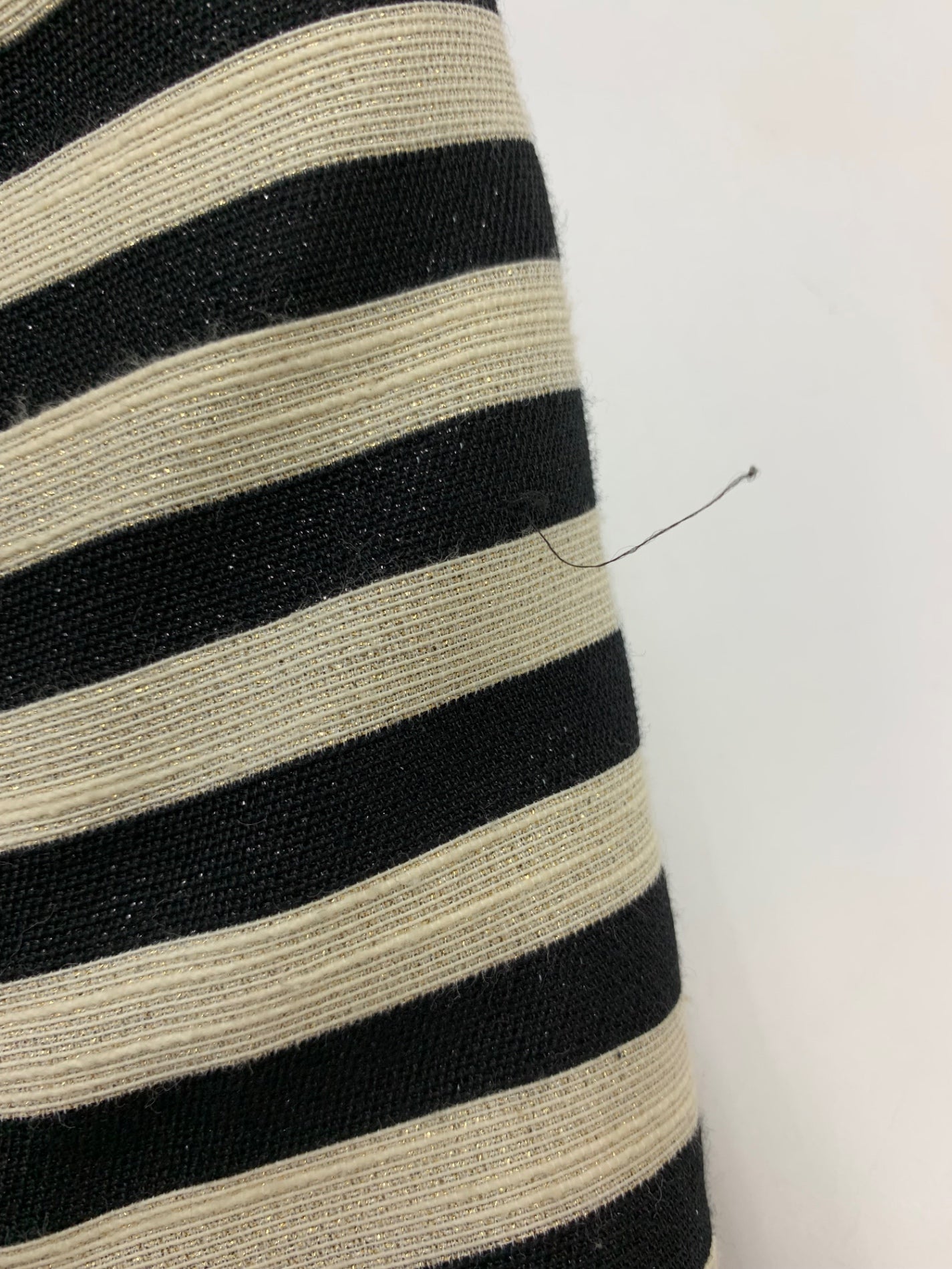 エスマックスマーラ コート 42 ブラック ストライプ リバーシブル ラメ フード ITW11WR4BDPH