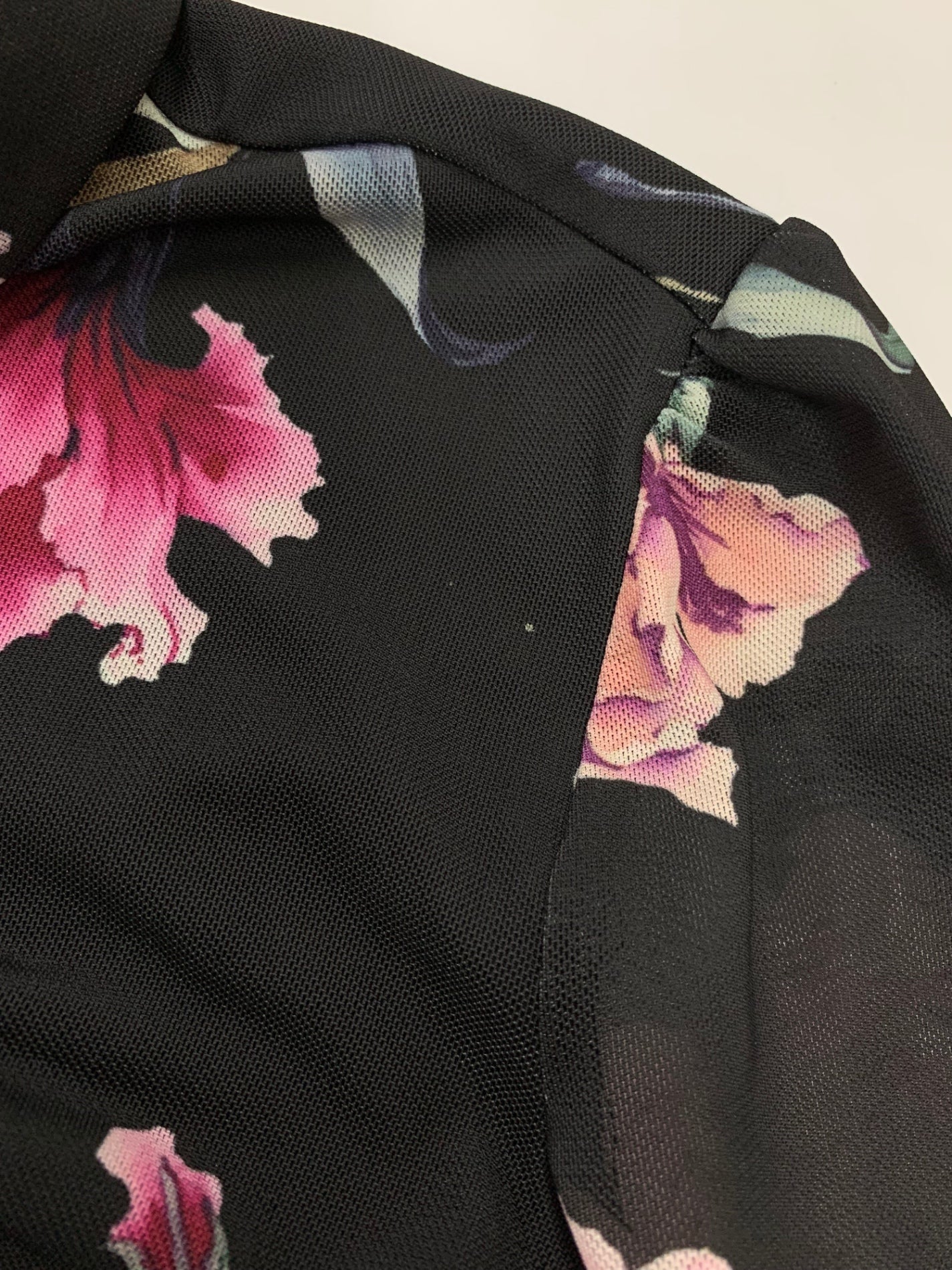 ダイアグラム 03233-32091 ワンピース 36 ブラック 花柄 ITH3HL87YVCL