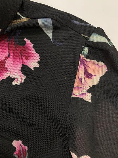 ダイアグラム 03233-32091 ワンピース 36 ブラック 花柄 ITH3HL87YVCL