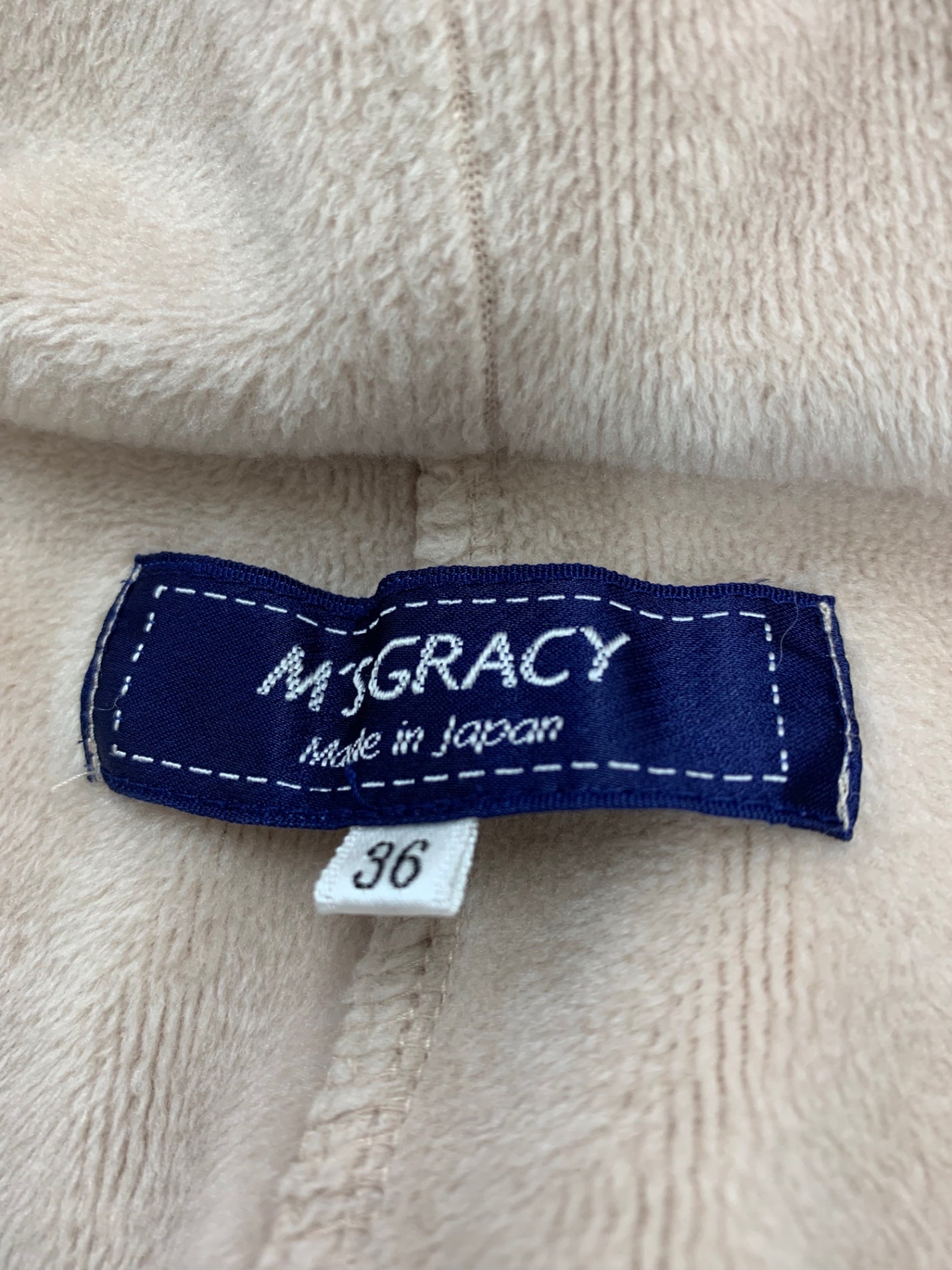 エムズグレイシー ボンバーヒート ジャケット 314608 36 ベージュ IT5WGH5QKSKS 【SALE】