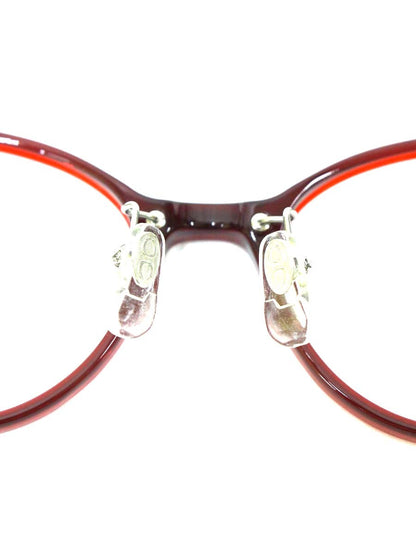 ラインアートシャルマン XL1472 メガネ レッド トリオ コンビフレーム オーバル ITZ1RA0ZAQDC