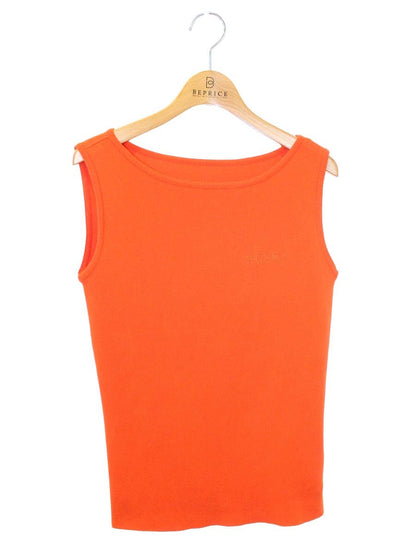 フォクシーブティック Knit Top Shell 41209 ニットトップス 38 オレンジ ITLPIPAPM8I6