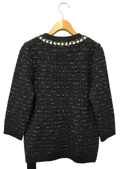 ルネ 6312920 カーディガン 34 ブラック ニット ダブルジップ ITZ4YM2M0AC4 【SALE】