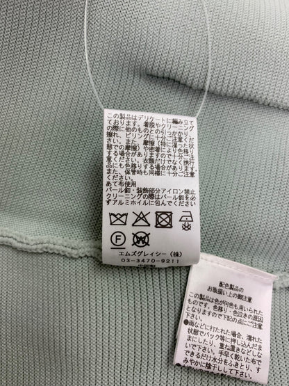 エムズグレイシー 518529 カーディガン 38 グリーン ニット 花 モチーフ パール ITNGWXST0GIY