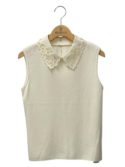 フォクシーブティック Viola Top ヴィオラトップ 44933 ニット 38 ホワイト 衿付 ITUE0VF3JOAW 【SALE】