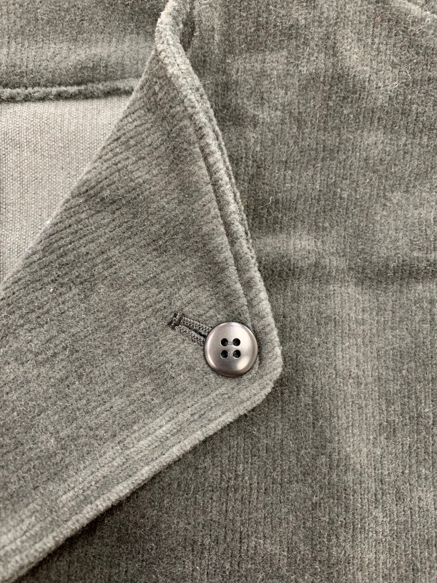 結 ユイ COLLARED CARDIGAN YCD-007 ジャケット 2 チャコールブラック コーデュロイ ITER8C4DDB9Y