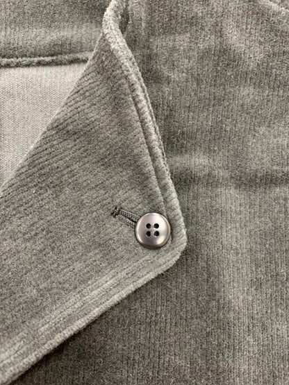 結 ユイ COLLARED CARDIGAN YCD-007 ジャケット 2 チャコールブラック コーデュロイ ITER8C4DDB9Y