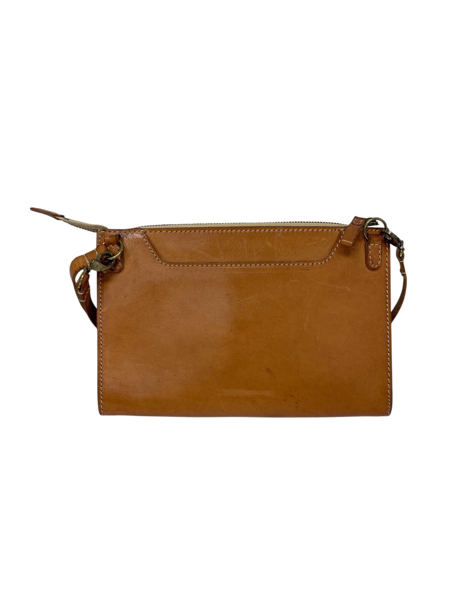 ゲンテン ショルダーバッグ ブラウン レザー フラワー カットワーク ITAVKPV7ZG5K 【SALE】