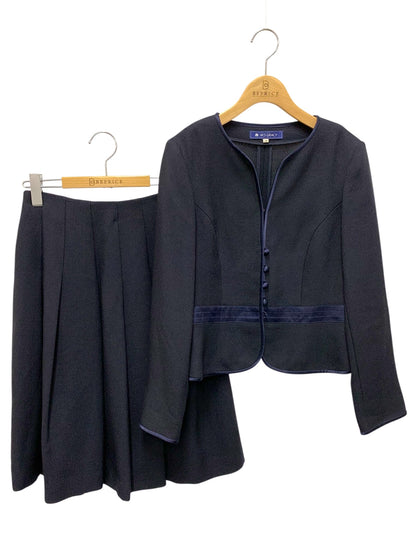 エムズグレイシー セットアップ 38 ネイビー ノーカラー ITANAGREBC50