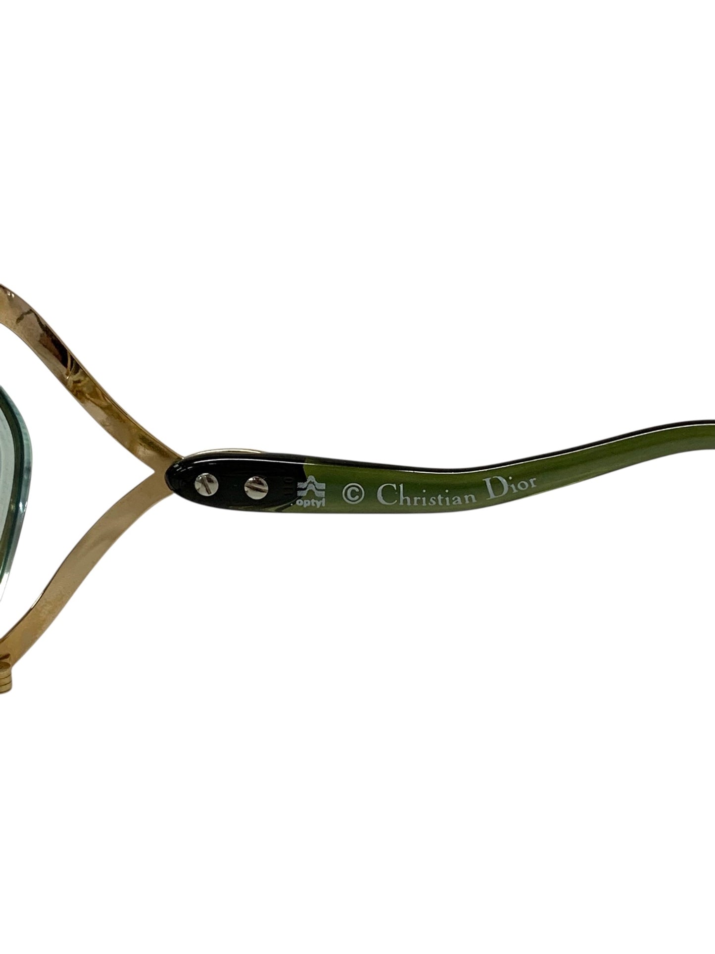 クリスチャンディオール 2056 メガネ ゴールド バタフライ メタルフレーム ITJ2G68M44BK