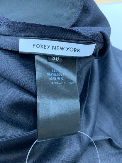 フォクシーニューヨーク Vivant Pants 44700 パンツ 38 ネイビー タック IT4YLRU6AKDM