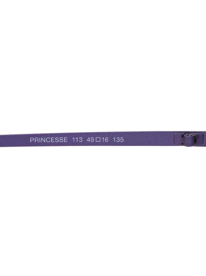 ラフォン PRINCESSE メガネ パープル メタルフレーム スクエア ITC9FLVFL8GS