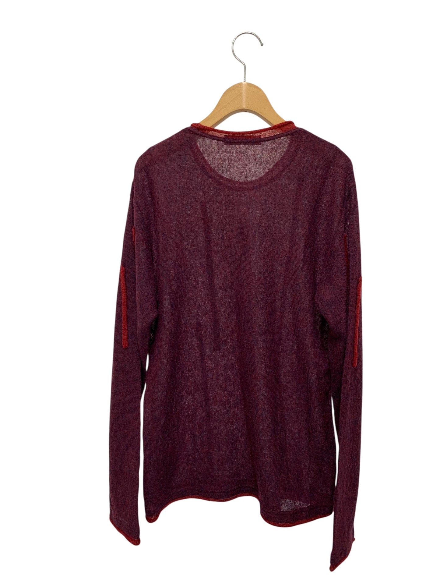 イッセイミヤケ ME83K022 ニット 2 ワインレッド アルパカ混 ITBDUQH2HOKW 【SALE】