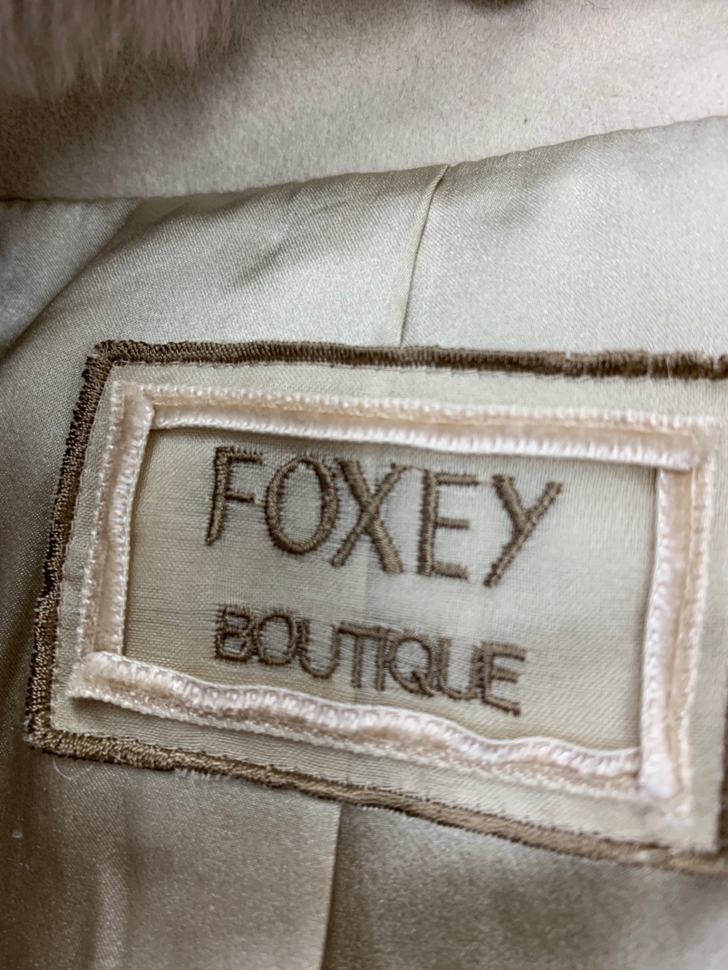 フォクシーブティック Coat Noisette 36160 コート 38 ベージュ ヌートリアファー ITQV2D2INVY8