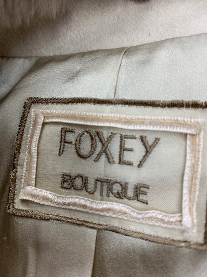 フォクシーブティック Coat Noisette 36160 コート 38 ベージュ ヌートリアファー ITQV2D2INVY8