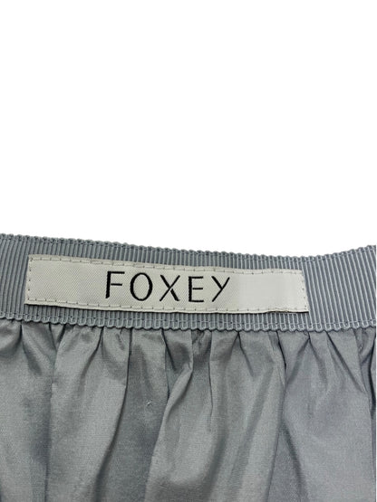 フォクシー FOXEY 43712 Skirt Paefait ティアード ロングスカート 38 ライトブルー ITLXLJW8F408