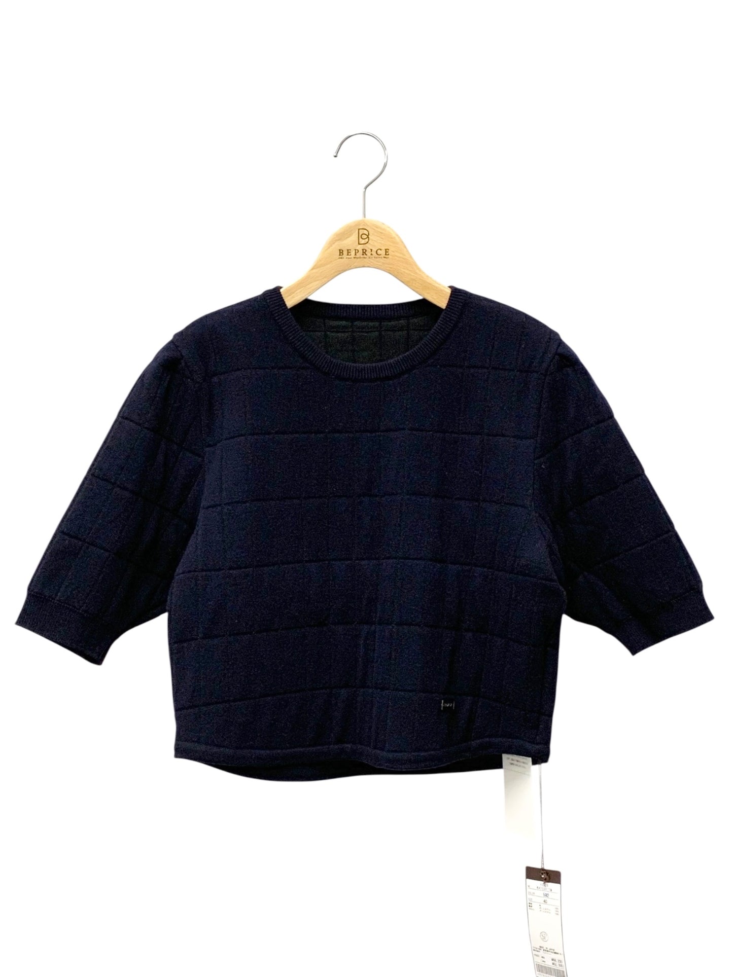 フォクシーブティック Aria Top 43928 ニット 40 ネイビー SP品 ITVSIQW6M9IG