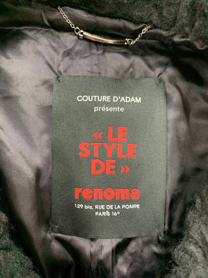 クチュールドアダム ×renoma PARIS ボアP-ジャケット 21SS-046 36 ブラック ITMFRPCESYEG