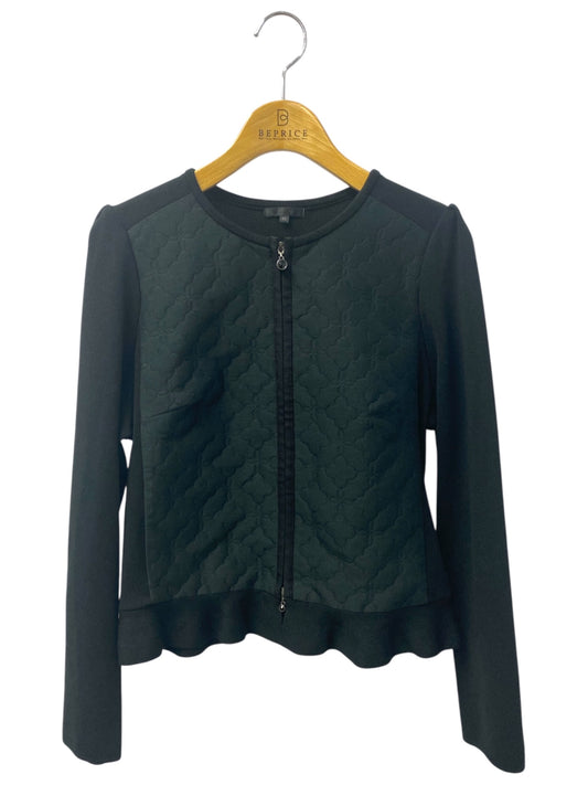 トゥービーシック W5F07 カーディガン 40 ブラック 花 キルティング IT8PXKC3Z5UA