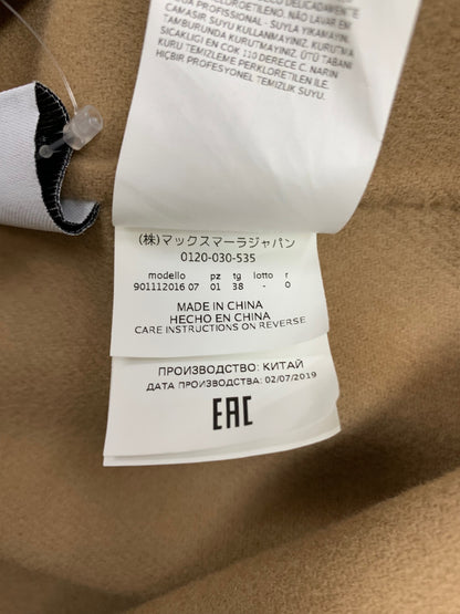エスマックスマーラ 901112016 ガウンコート 38 ブラウン ウール IT8M7BNKTDZ2