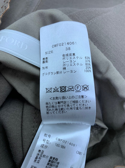 セルフォード ＣＷＦ0214061 ワンピース 38 ブラウン レース フェイクレザー ITAORBG3W9SI