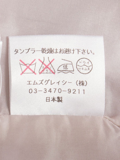エムズグレイシー 521504 ワンピース 40 ピンク フラワーモチーフ リボン ラメ ITUPNWTICGCO
