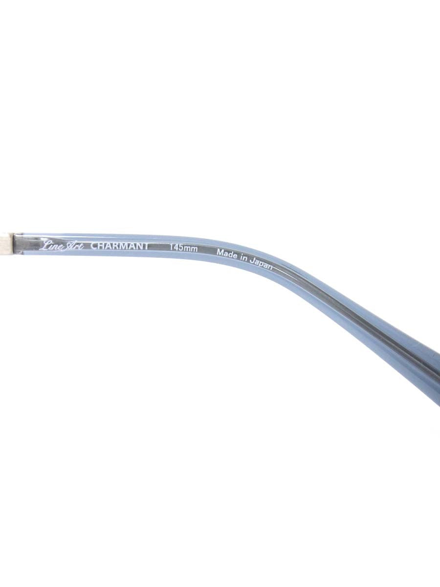 ラインアートシャルマン XL1807 メガネ ブルー メタルフレーム スクエア ITGFRAAVAEOS 【SALE】