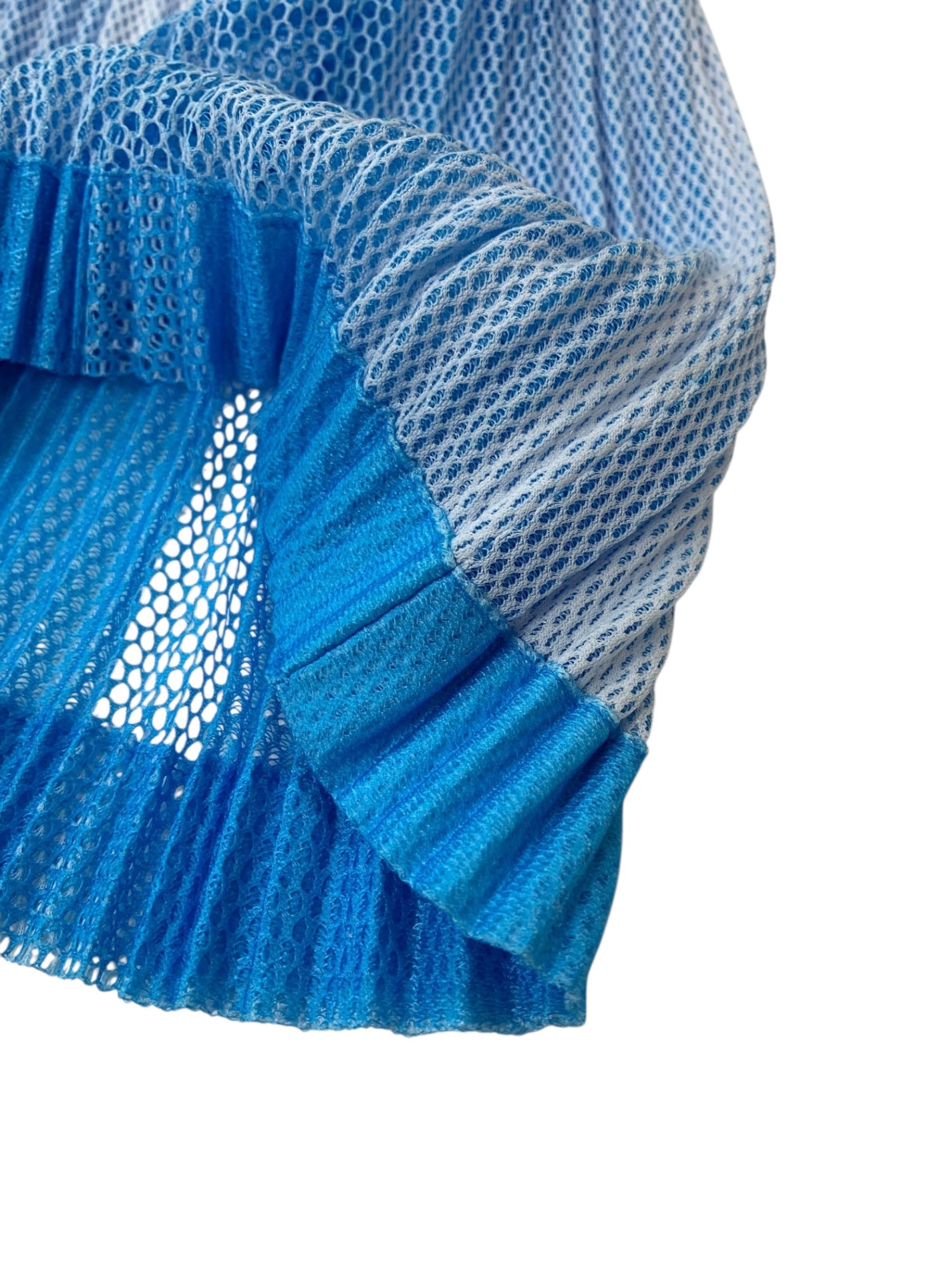 プリーツプリーズイッセイミヤケ PP71-JG723 スカート 3 ブルー メッシュ IT6XCEZT9REO