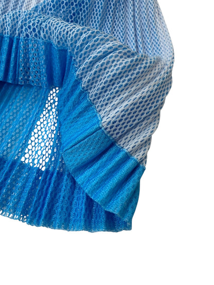 プリーツプリーズイッセイミヤケ PP71-JG723 スカート 3 ブルー メッシュ IT6XCEZT9REO
