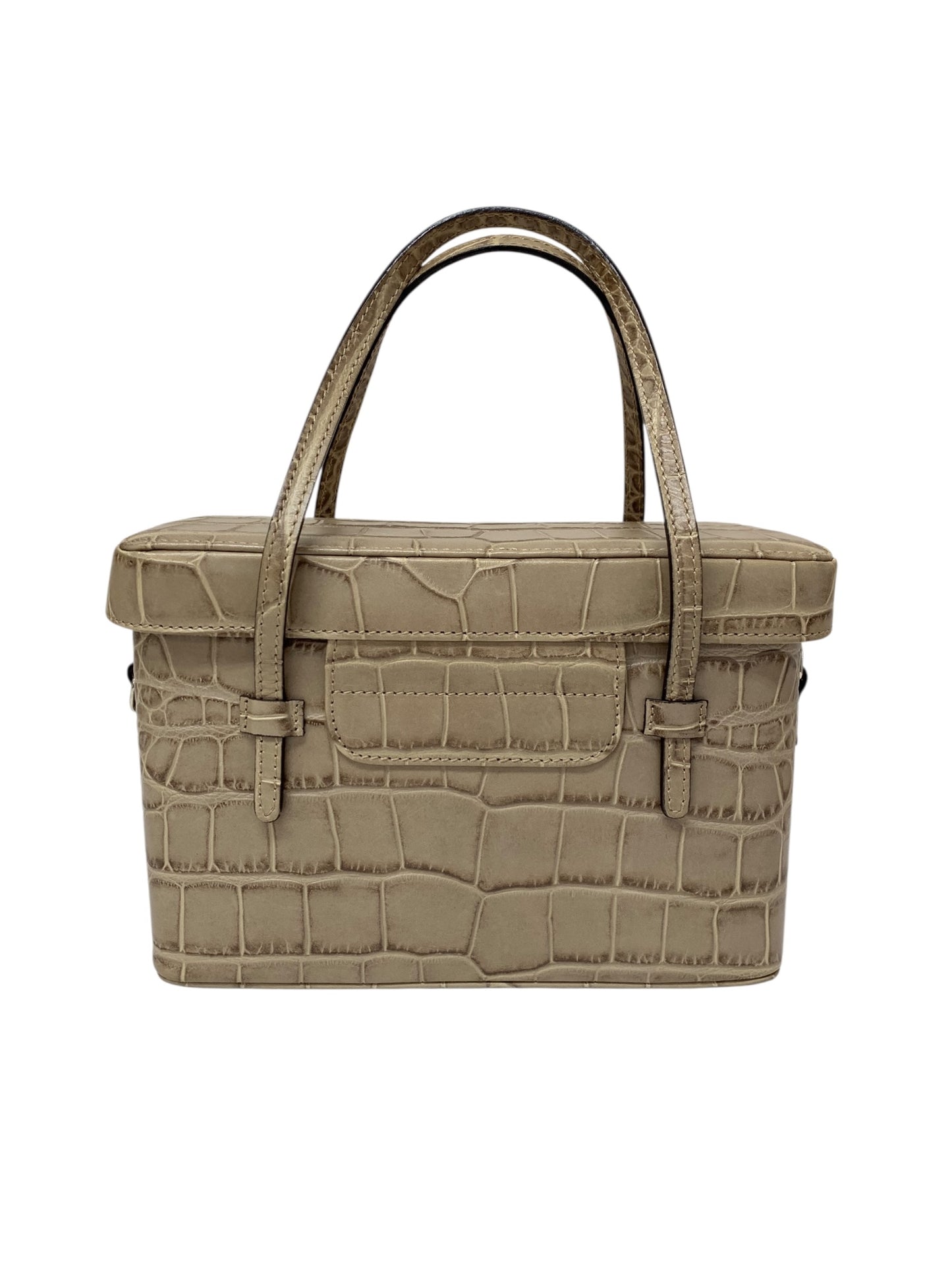 フォクシー ガトーショコラ バニティバッグ ベージュ レザー クロコ型押し 2way IT6M18WTCJDW