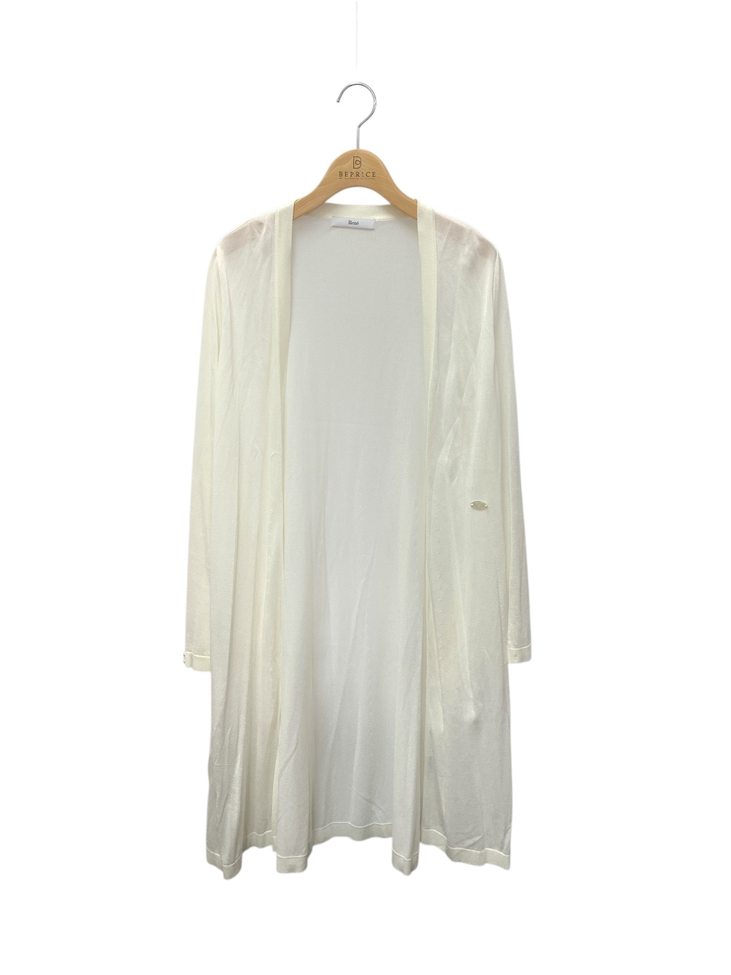 ルネ 6412720 ロングカーディガン 36 ホワイト ITGAP93PEHCB 【SALE】
