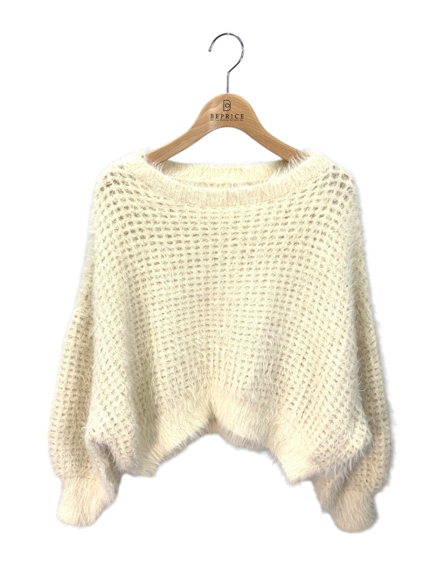 ダイアグラム シャギーメッシュニットトップ 0323443118 36 アイボリー ITZZWAVXG6Y4