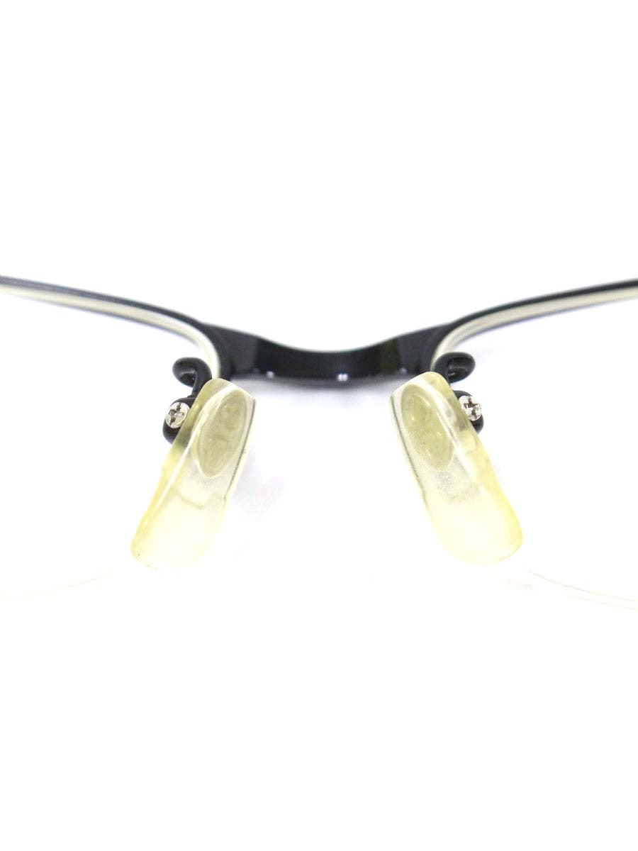 ラインアートシャルマン XM1122 メガネ ブラック メタルフレーム ハーフリム スクエア ITCMDR9FL2CM 【SALE】