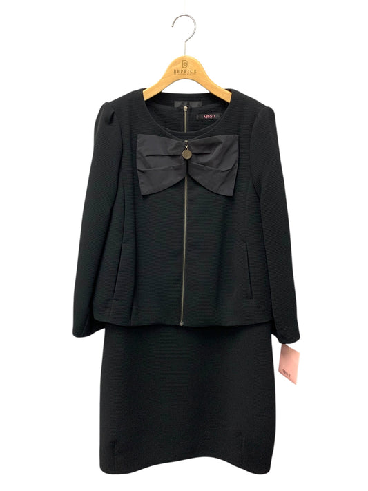 ミスジェイ 636386-18　631395-18 ワンピーススーツ 40 ブラック セットアップ リボン ITF59HL3QFXC