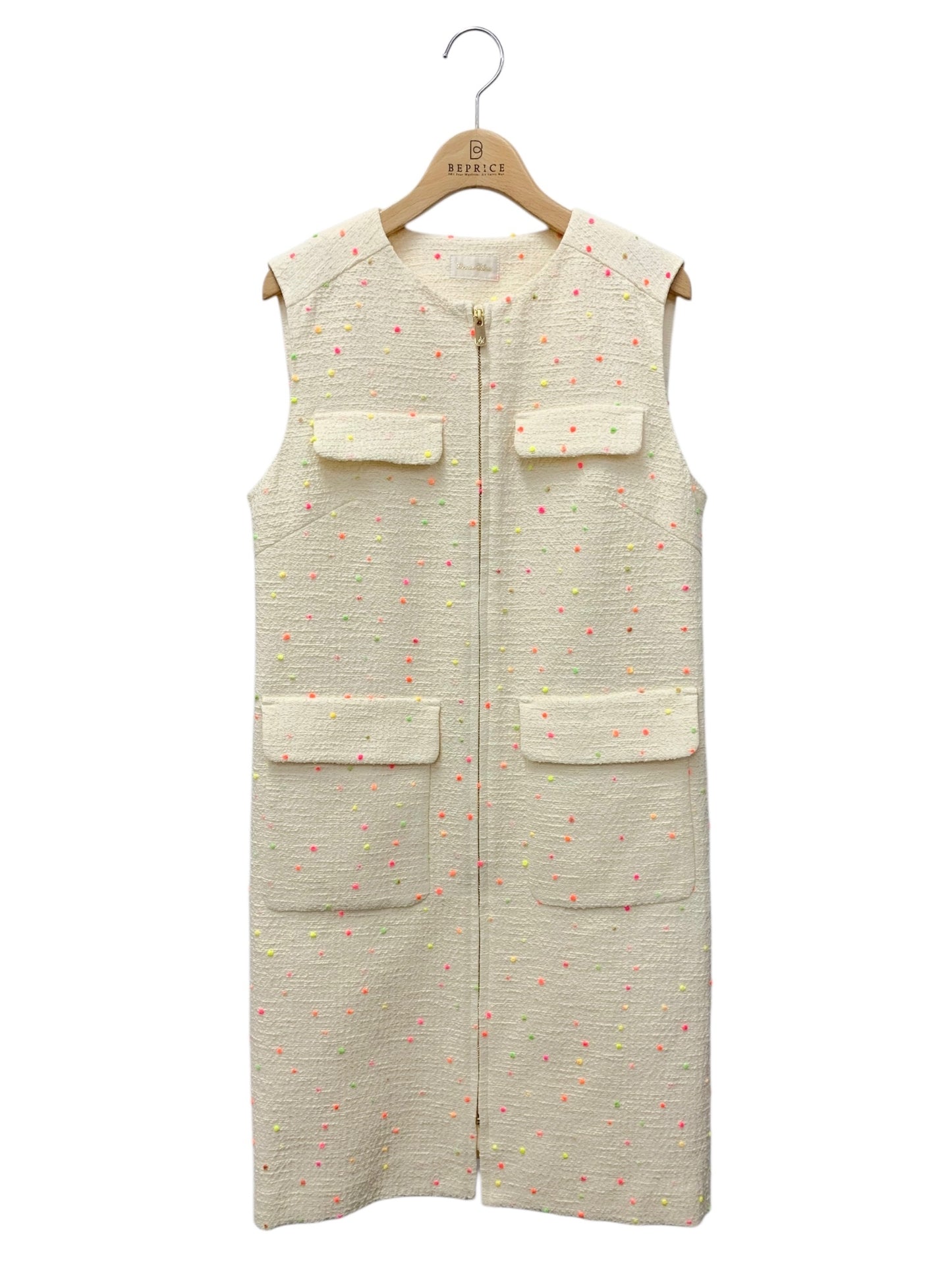 グレースクラス ネオンドットジャガードワンピース 02242 31009-00 36 アイボリー デュテル社 ITMBSEZ7BMQG