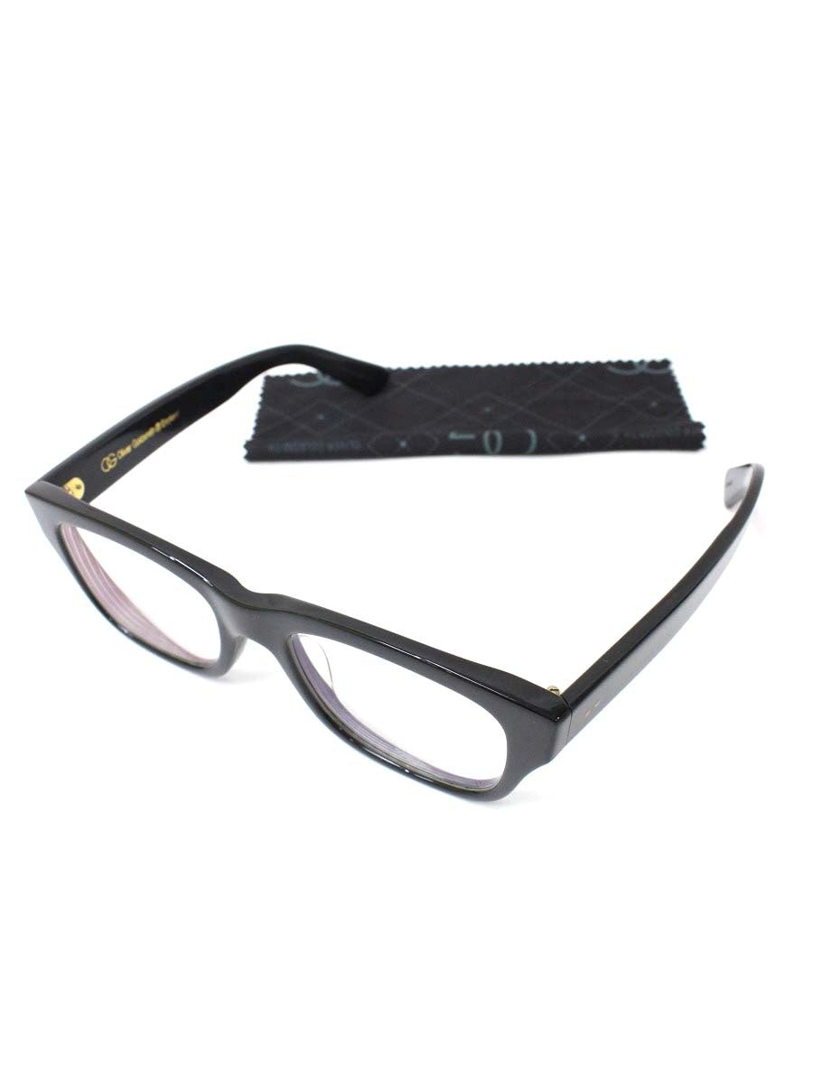 オリバーゴールドスミス CONSUL Nero メガネ ブラック セルフレーム フルリム スクエアウエリントン IT3TFYJQPCXG