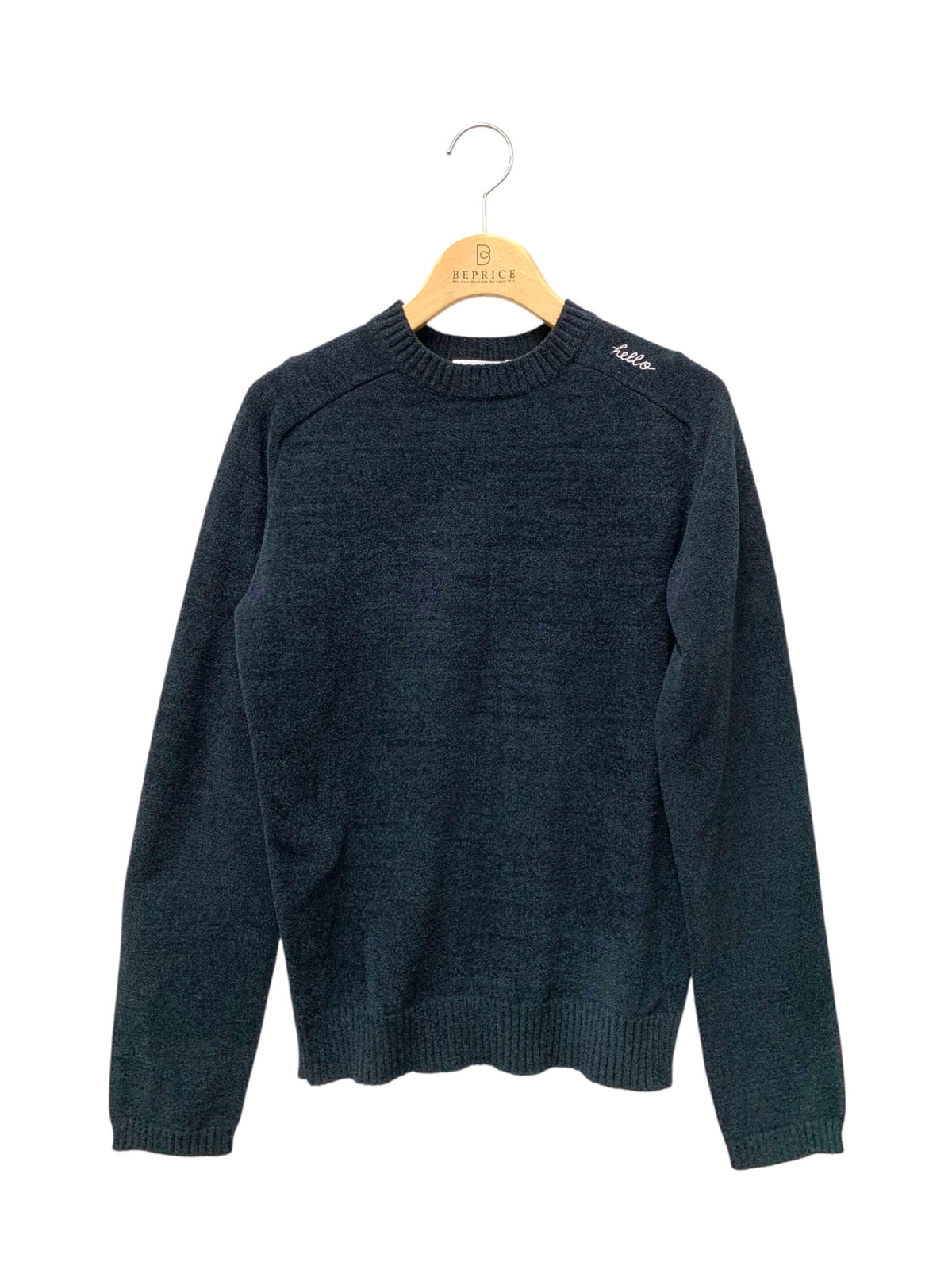 マディソンブルー HELLO CREW L/S PO MOLE KNIT MB234-8003 01 ブラック 23AW ITE3SKBZG3O6