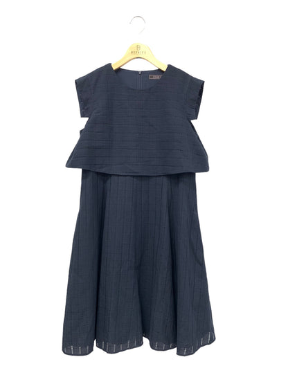 フォクシーブティック Dress Amalfi 44163 ワンピース 42 ネイビー 後ろパール釦付き IT0G479MRR6W