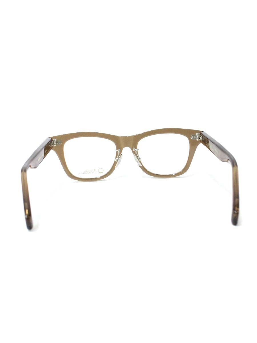 ドメスティックインターナショナル DI-1004 メガネ ブラウン セルフレーム フルリム ウェリントンシェイプ IT7JHZTJP9G0