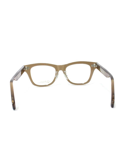 ドメスティックインターナショナル DI-1004 メガネ ブラウン セルフレーム フルリム ウェリントンシェイプ IT7JHZTJP9G0