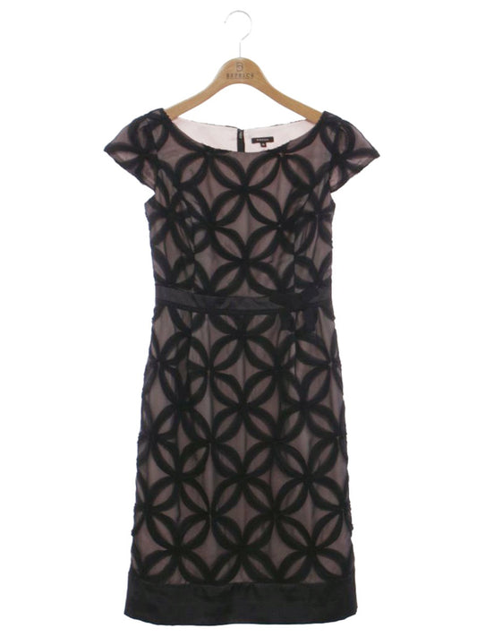 トッカ OPTONW0100 ワンピース 0 ブラック シフォン フラワーモチーフ IT5PX2SXQMN8